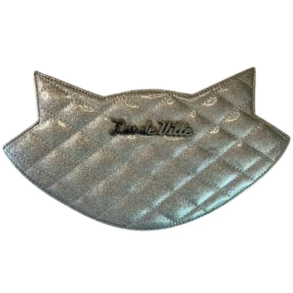 Lux de Ville Meowser Silver Sparkle Sash Bag - Picture 2 of 14